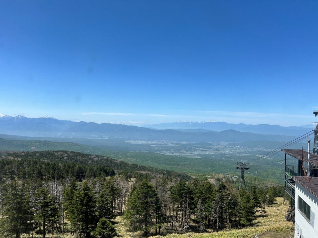 Viewpoint from the skydeck at the top of the gondola